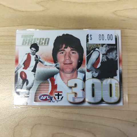 2014 Select Honours 1 300 Game Case Card Barry Breen St Kilda