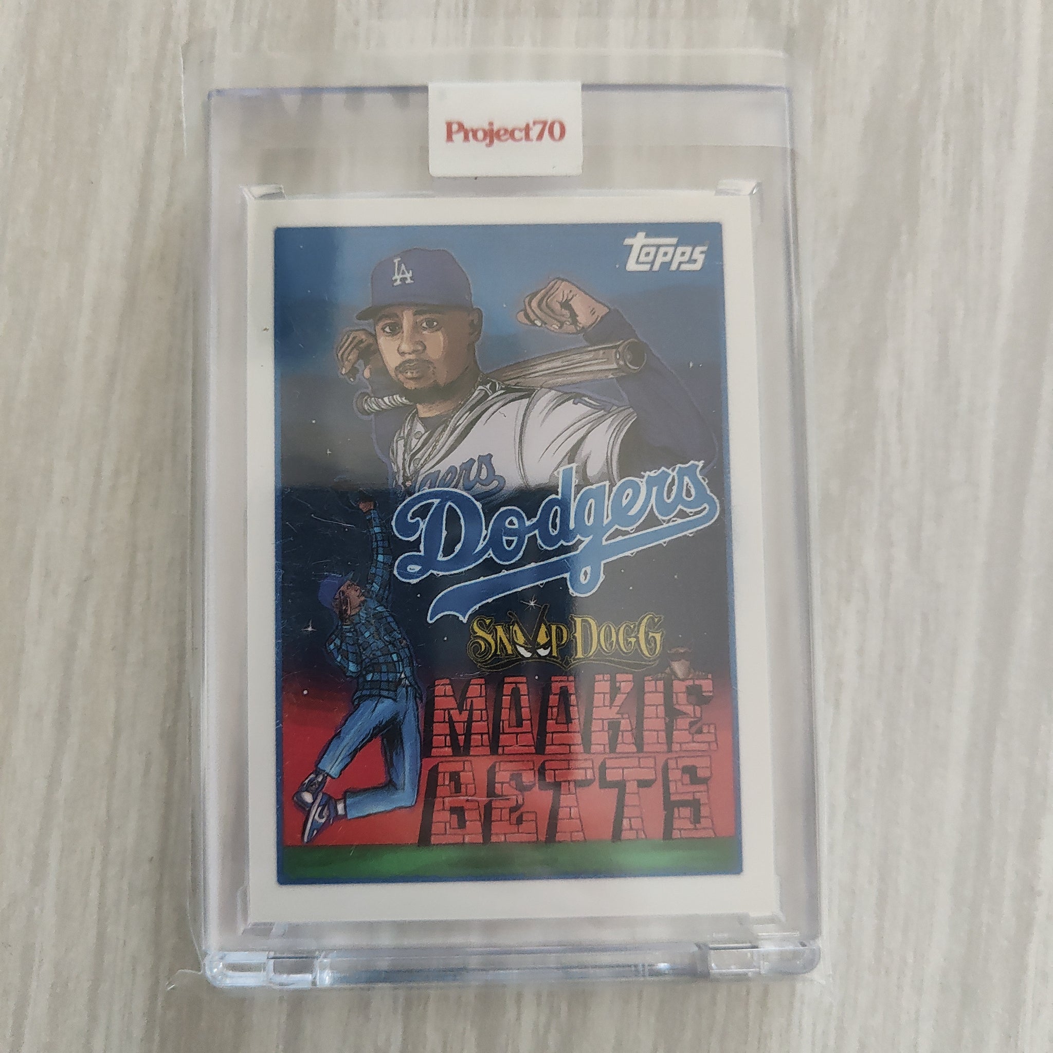 2021 Topps Project 70 Mookie Betts Card #89 Artist Snoop Dogg Baseball Card