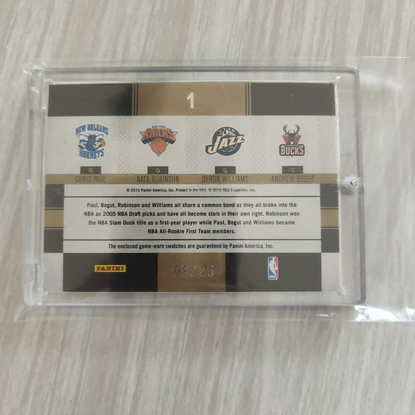 2010 Panini Timeless Treasures Rookie Year Quad Patch Card NBA Basketball Card 09/25