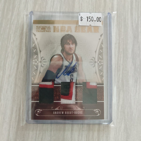 2011 Panini National Treasures NBA Gear Andrew Bogut Signature Patch Card NBA Basketball Card 2/5