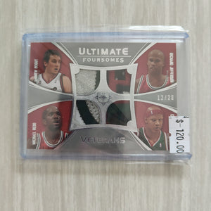 2009 Upper Deck Ultimate Foursome Veterans Bucks Patch Card NBA Basketball Card 12/20