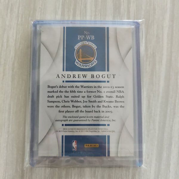 2013 Panini Immaculate Collection Andrew Bogut Signature Patch Card NBA Basketball Card 11/75