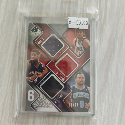2009 Upper Deck SP Game Used Star Swatches Patch Card NBA Basketball Card 57/99