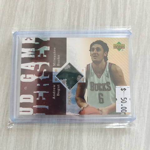 2007 Upper Deck UD Game Jersey Andrew Bogut Patch Card NBA Basketball Card