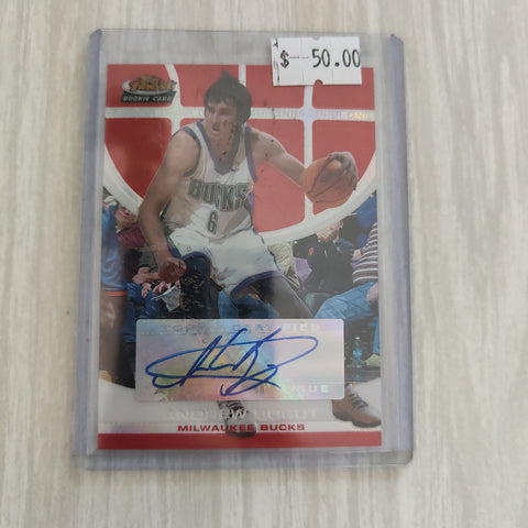 2006 Topps Finest Rookie Card Andrew Bogut Signature Card NBA Basketball Card 175/199