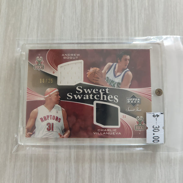 2006 Upper Deck Sweet Swatches Double Patch Card NBA Basketball Card 18/25