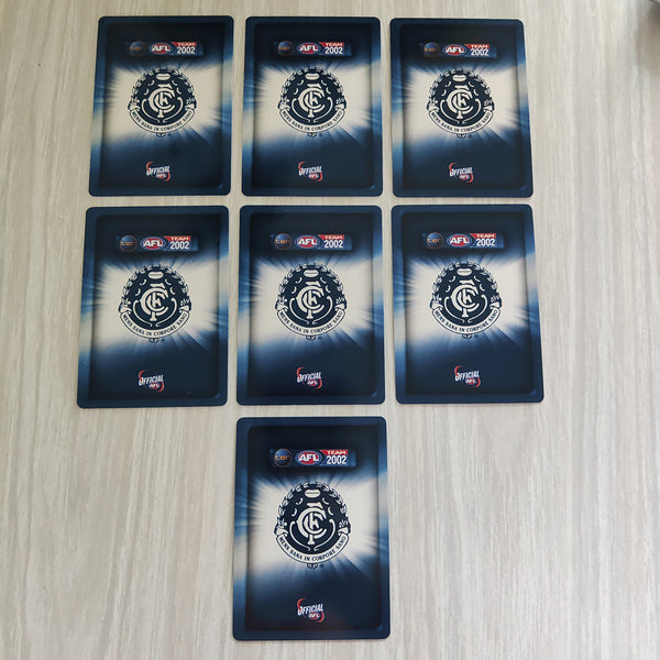 2002 Teamcoach Blue Prize Card Team Set Carlton