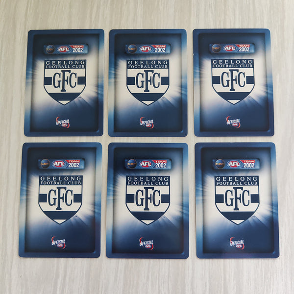 2002 Teamcoach Blue Prize Card Team Set Geelong