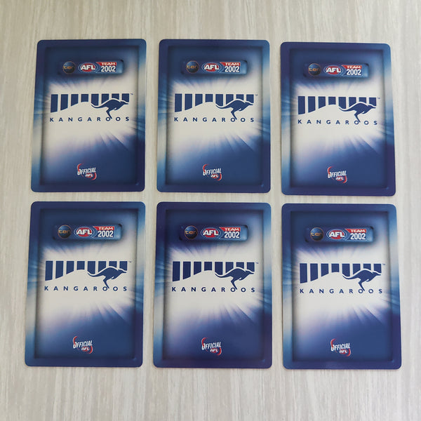 2002 Teamcoach Blue Prize Card Team Set North Melbourne