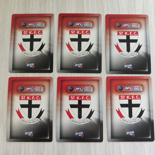 2002 Teamcoach Blue Prize Card Team Set St Kilda