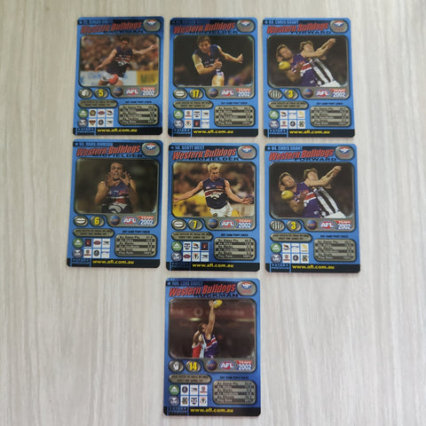 2002 Teamcoach Blue Prize Card Team Set Western Bulldogs