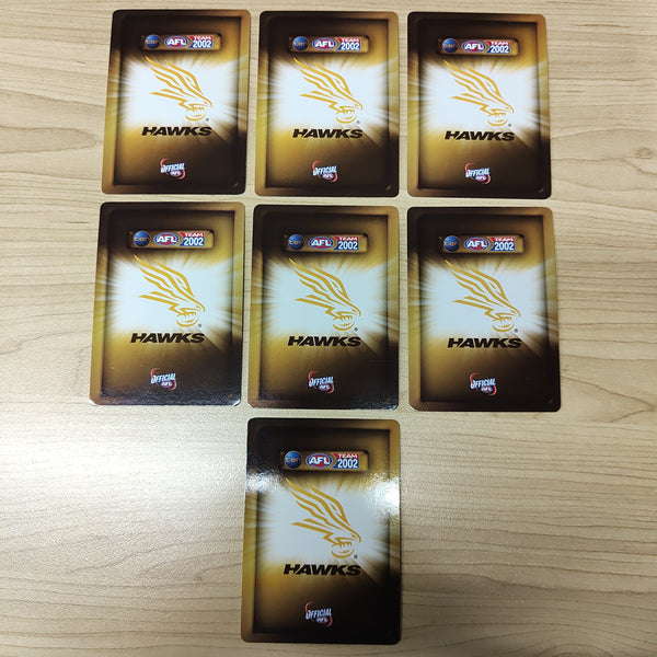 2002 Teamcoach Blue Prize Card Team Set Hawthorn