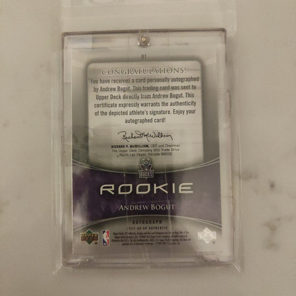 2005 Upper Deck Autographed Rookie Authentics Andrew Bogut NBA Basketball Card 377/1299
