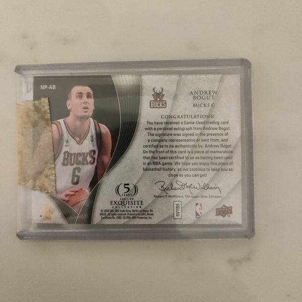 2008 Upper Deck Noble Nameplates Andrew Bogut NBA Basketball Card 20/25