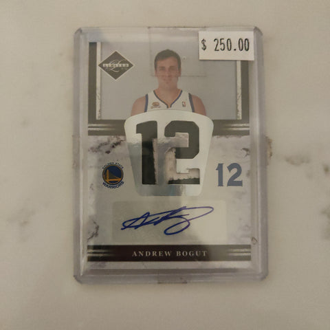 2012 Panini Limited Patch Signature Andrew Bogut NBA Basketball Card 15/25