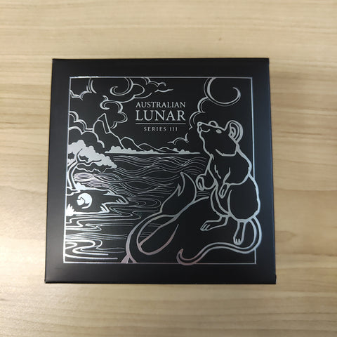 Australia 2020 Perth Mint One dollar Year of the Mouse 1oz Silver Proof Coloured Coin