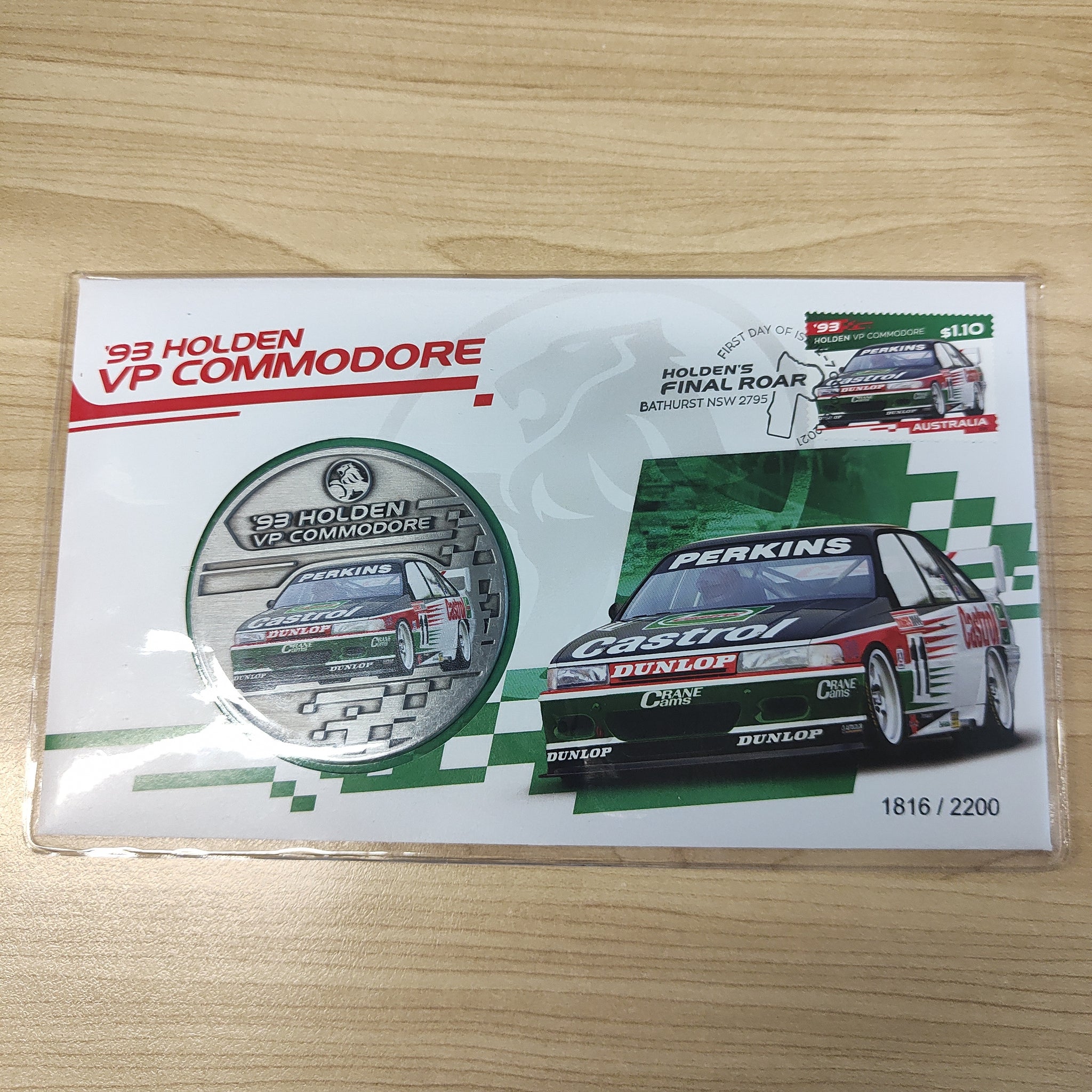 2021 Holden's Final Roar '93 VP Commodore Medallion Limited Edition PNC 1816/2200
