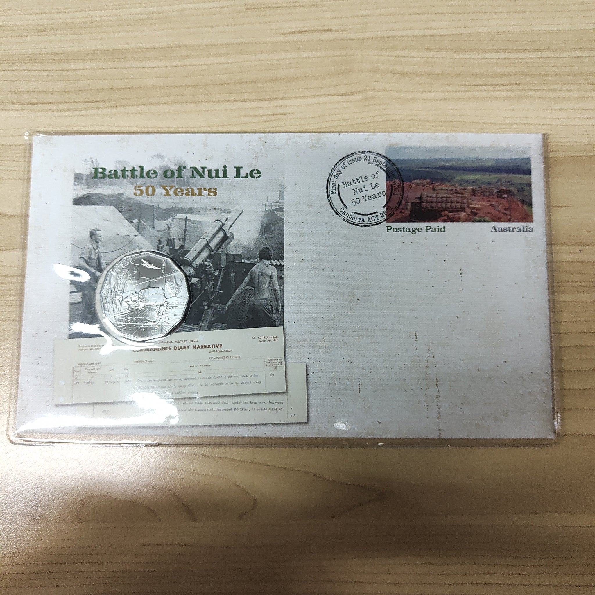 2021 50c Battle of Nui Le 50 Years PNC