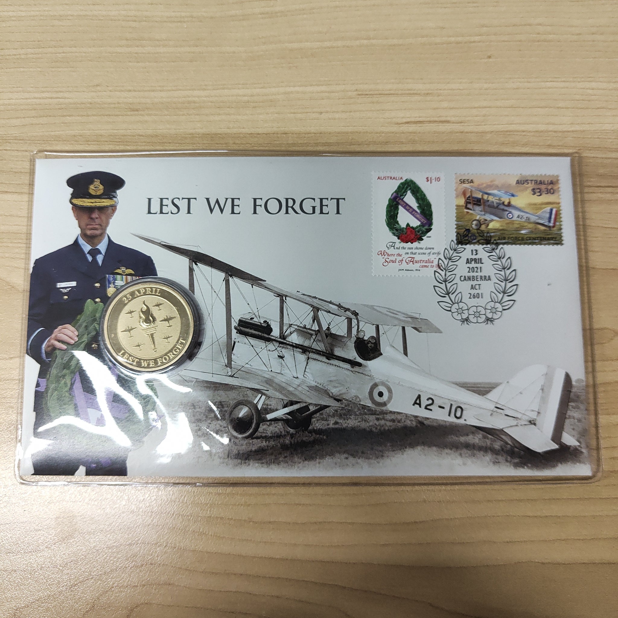 2021 $1 Lest We Forget RAAF PNC