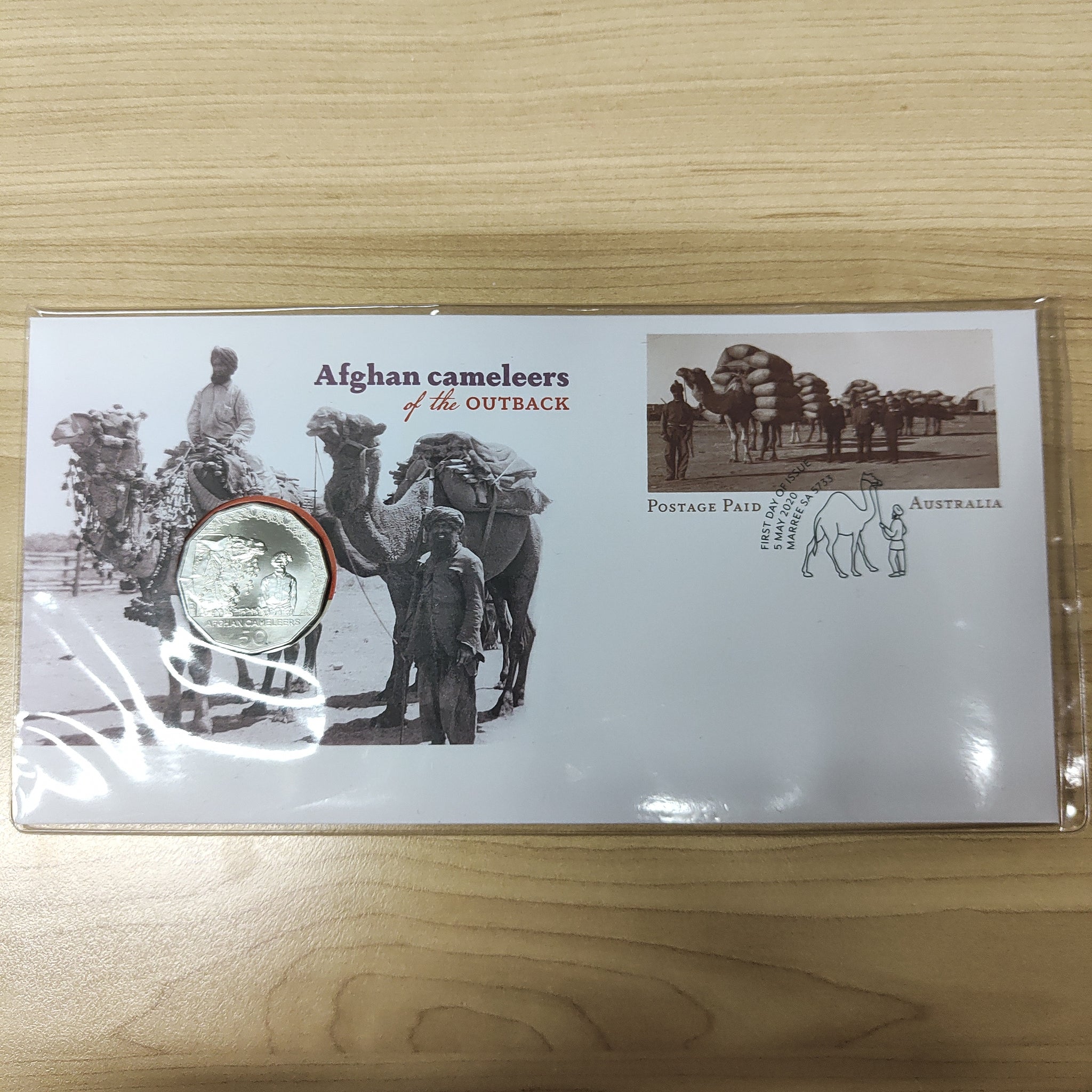 2020 50c Afghan Cameleers of the Outback PNC
