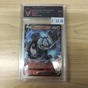 2021 Pokemon Sword & Shield Chandelure V FA Holo  #39 TCG Graded 8.5 NM/MT+ Pokemon Card