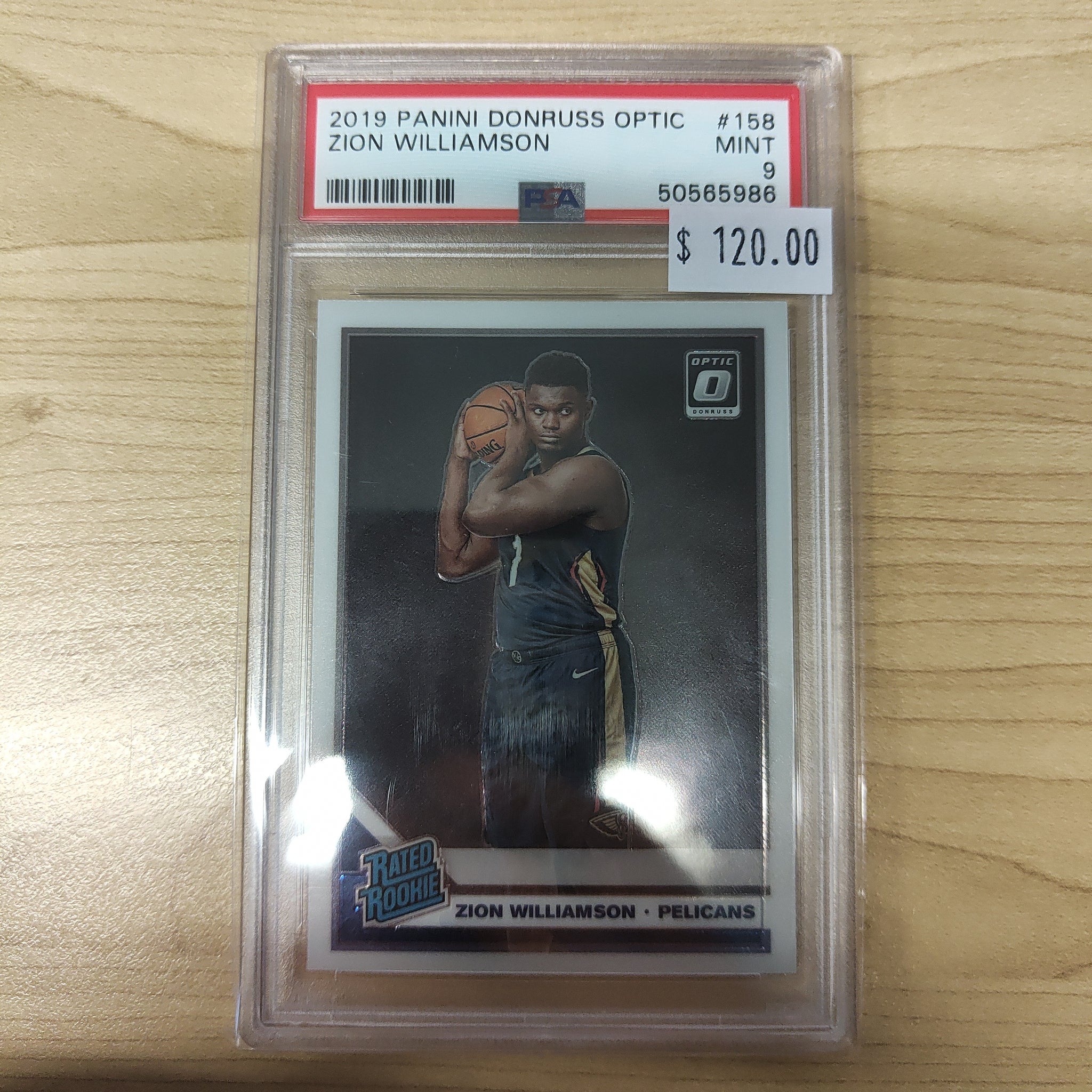 zion williamson graded rookie card 2019 Panini Optic Rated Rookie Zion Williamson PSA Graded Mint 9 NBA B – Shields Stamps & Coins