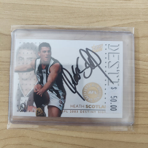 2003 Select Destiny Signature Heath Scotland Collingwood 147/428