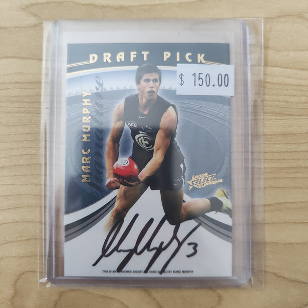2006 Select Supreme Draft Pick Signature Marc Murphy Carlton 96/275