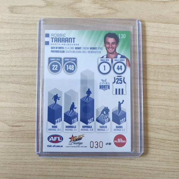 2020 Select Prestige Green Parallel Robbie Tarrant North Melbourne 030/60