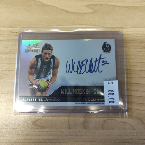 2020 Select Dominance Players Ink Signature Card Will Hoskin-Elliott Collingwood 70/175