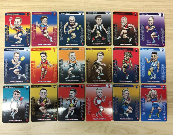 2022 AFL Teamcoach Magic Wildcard Complete Set of 18 Cards