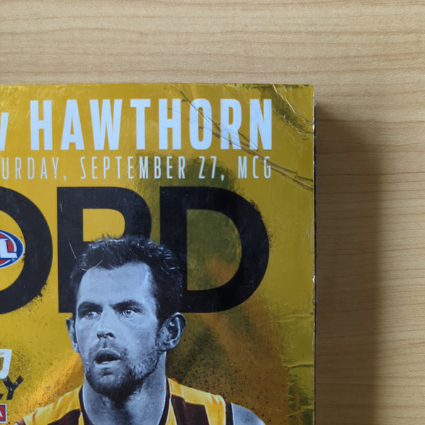 2014 Hawthorn v Sydney Grand Final Football Record Gold