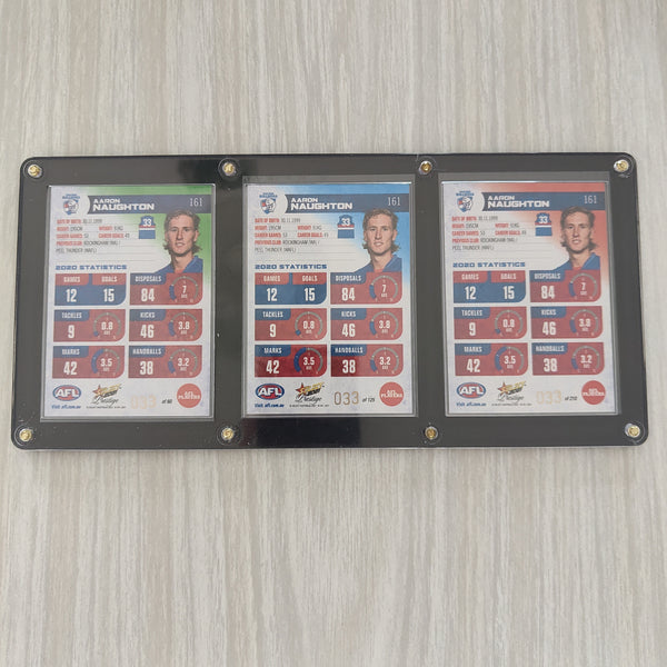 2021 AFL Select Prestige Set of Aaron Naughton Western Bulldogs Jumper Number Parallels No.033