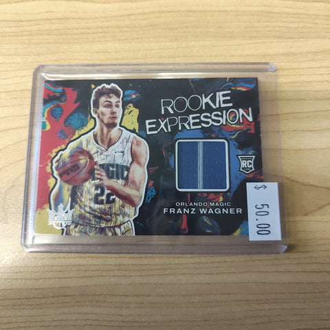 2022 Panini Rookie Expression Patch Franz Wagner NBA Basketball Card