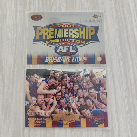 2002 Select Brisbane Premiership Redemption Set