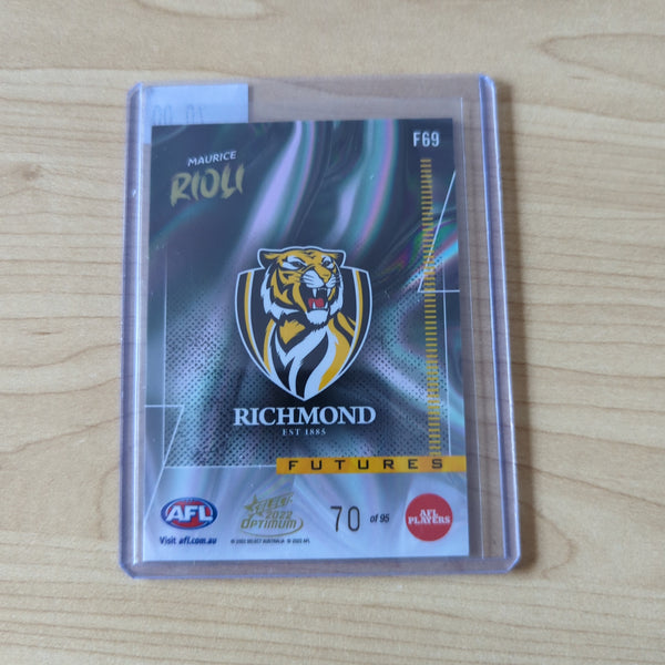 2022 AFL Select Optimum Futures Maurice Rioli Richmond No. 70/95