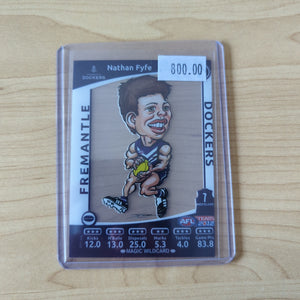 2012 Teamcoach Magic Wildcard Error Card Nathan Fyfe Fremantle MW-06