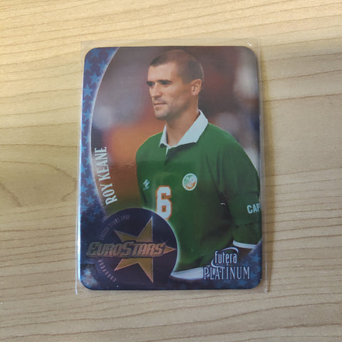 2001 Futera Platinum Euro Stars Roy Keane Manchester United Soccer Card