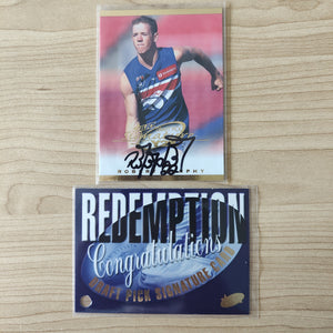 2000 Select Draft Pick Signature Redemption Robert Murphy Western Bulldogs LOW NUMBER No.002