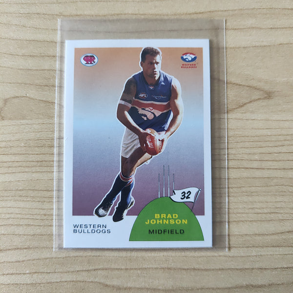 2003 Select Scanlens Brad Johnson Western Bulldogs No.09/60