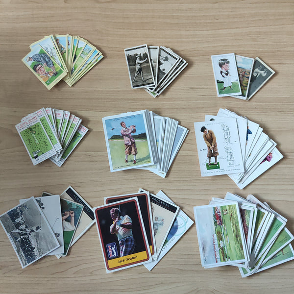 Assorted Lot of Approx 250+ Golf Cigarette Cards From 1914-2001