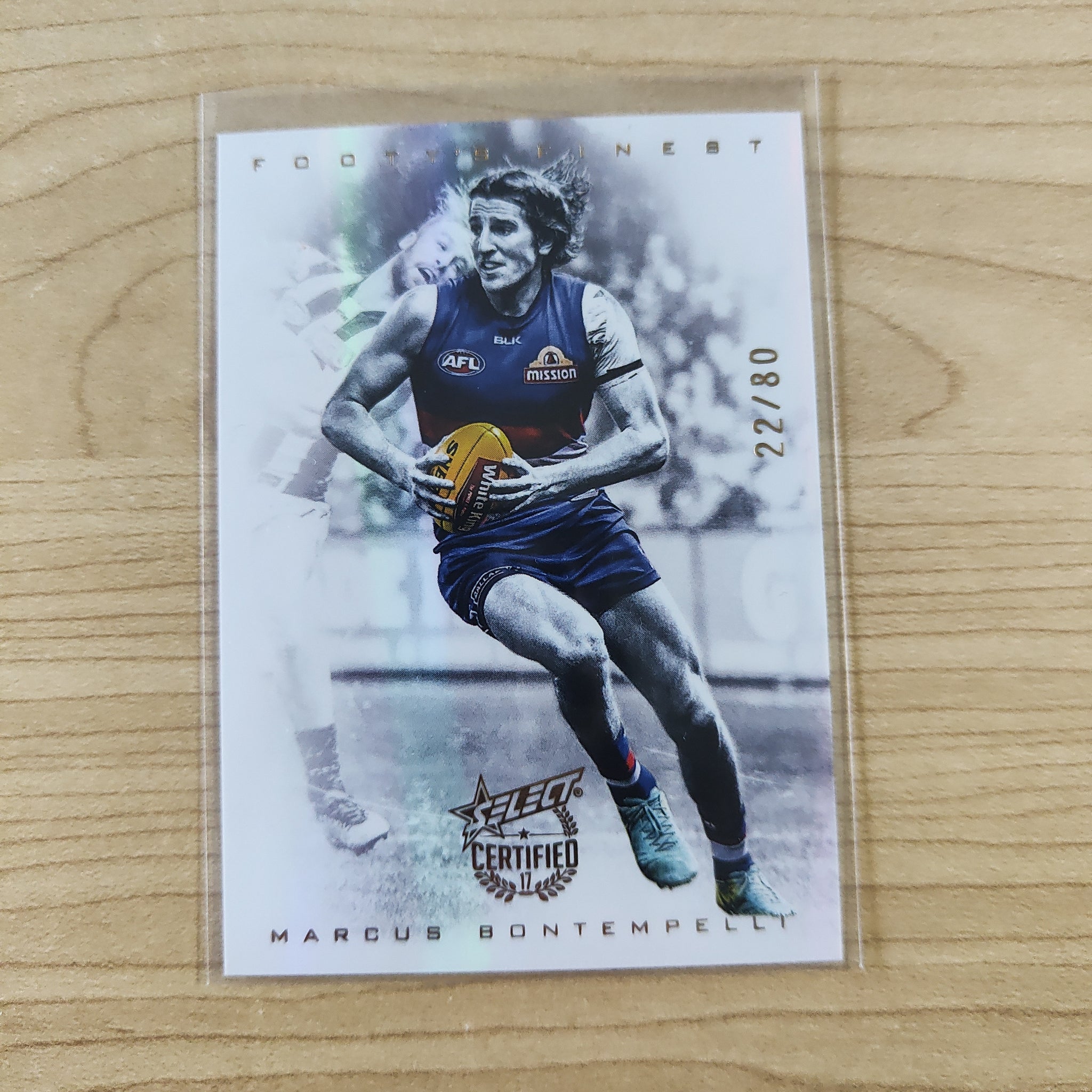 2017 Select Certified Footy Finest Marcus Bontempelli Western Bulldogs No.22/80