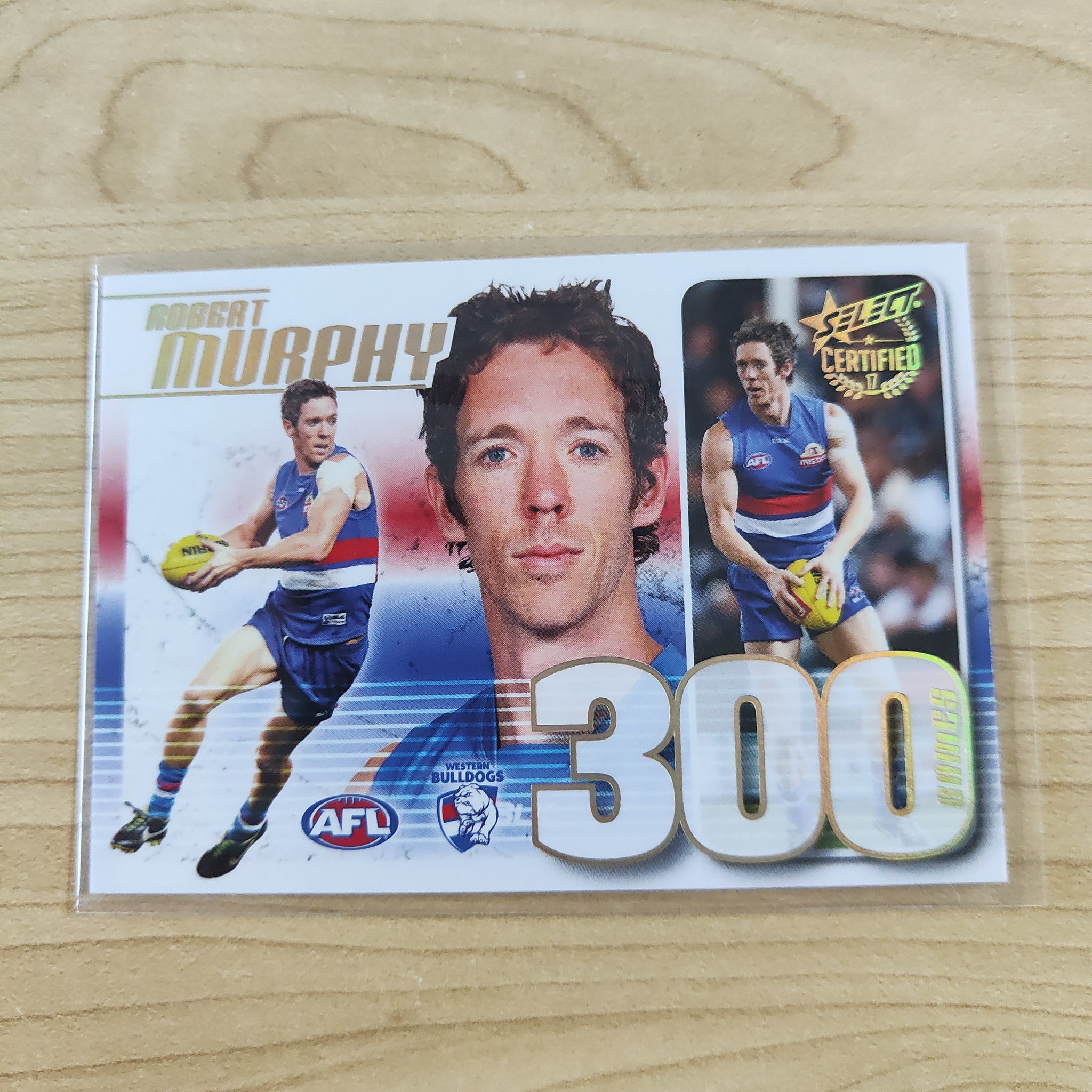 2017 Select Certified 300 Game Case Card Robert Murphy Western Bulldogs LOW NUMBER No.006