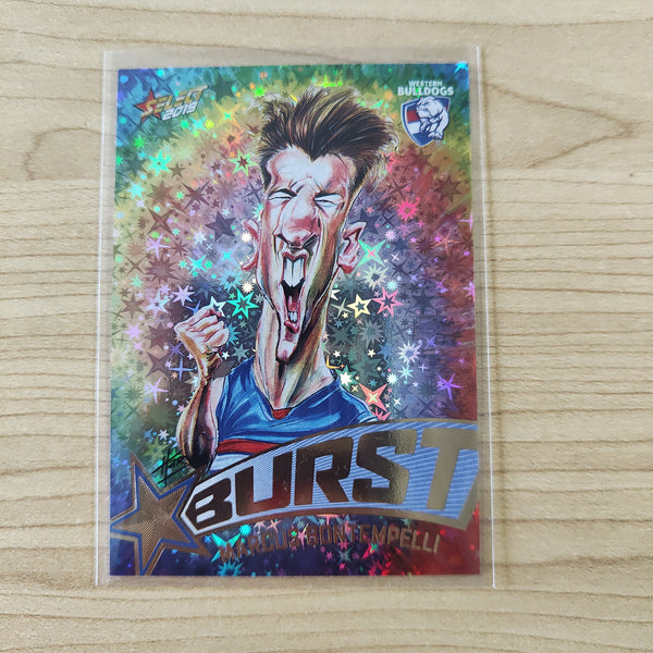 2019 Select Star Burst Tie Dye Marcus Bontempelli Western Bulldogs LOW NUMBER No.004/540