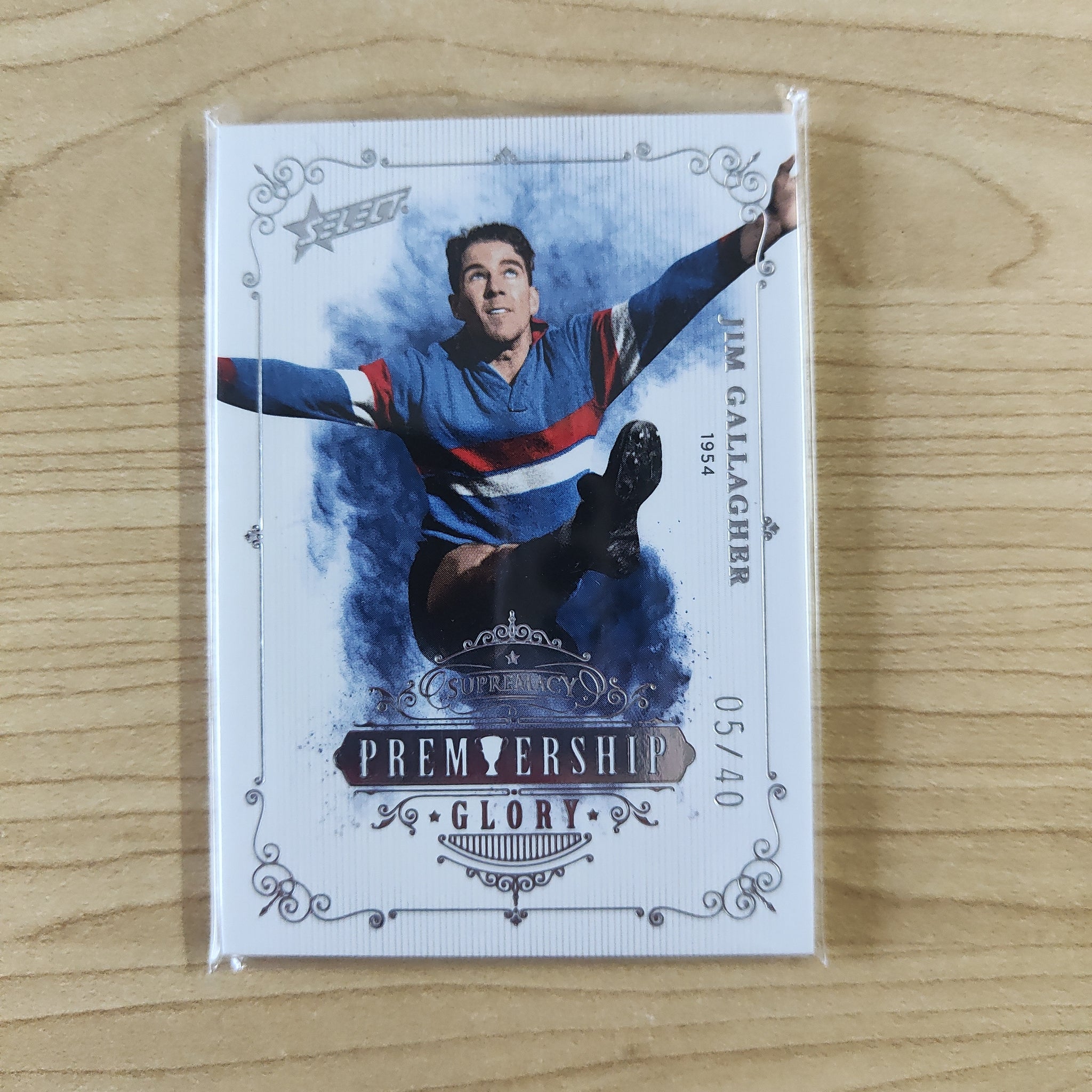 2019 Select Supremacy Silver Premiership Glory Jim Gallagher Footscray Western Bulldogs No.05/40