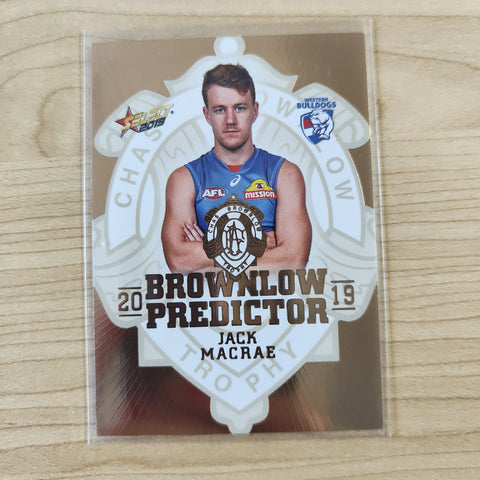 2019 Select Gold Brownlow Predictor Jack Macrae Western Bulldogs No.011/225