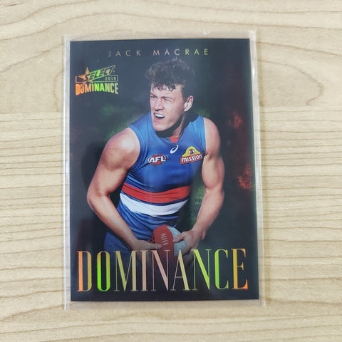 2019 Select Dominance Jack Macrae Western Bulldogs LOW NUMBER No.02/60