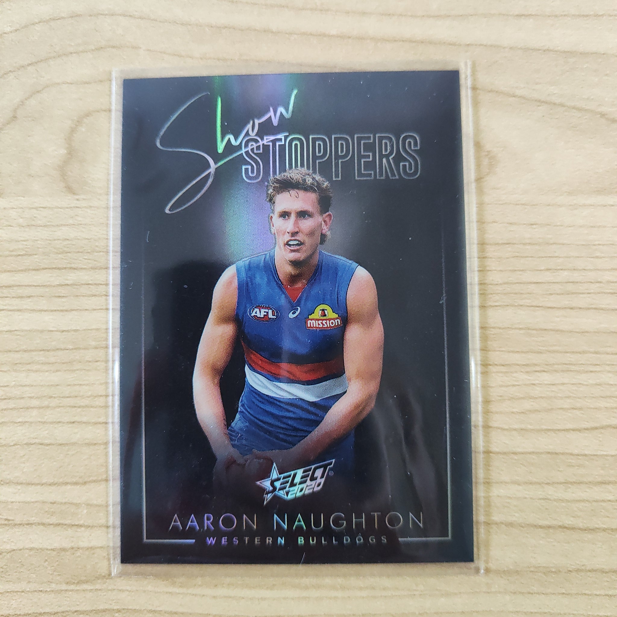 2020 Select Silver Show Stoppers Aaron Naughton Western Bulldogs LOW NUMBER No.007/70