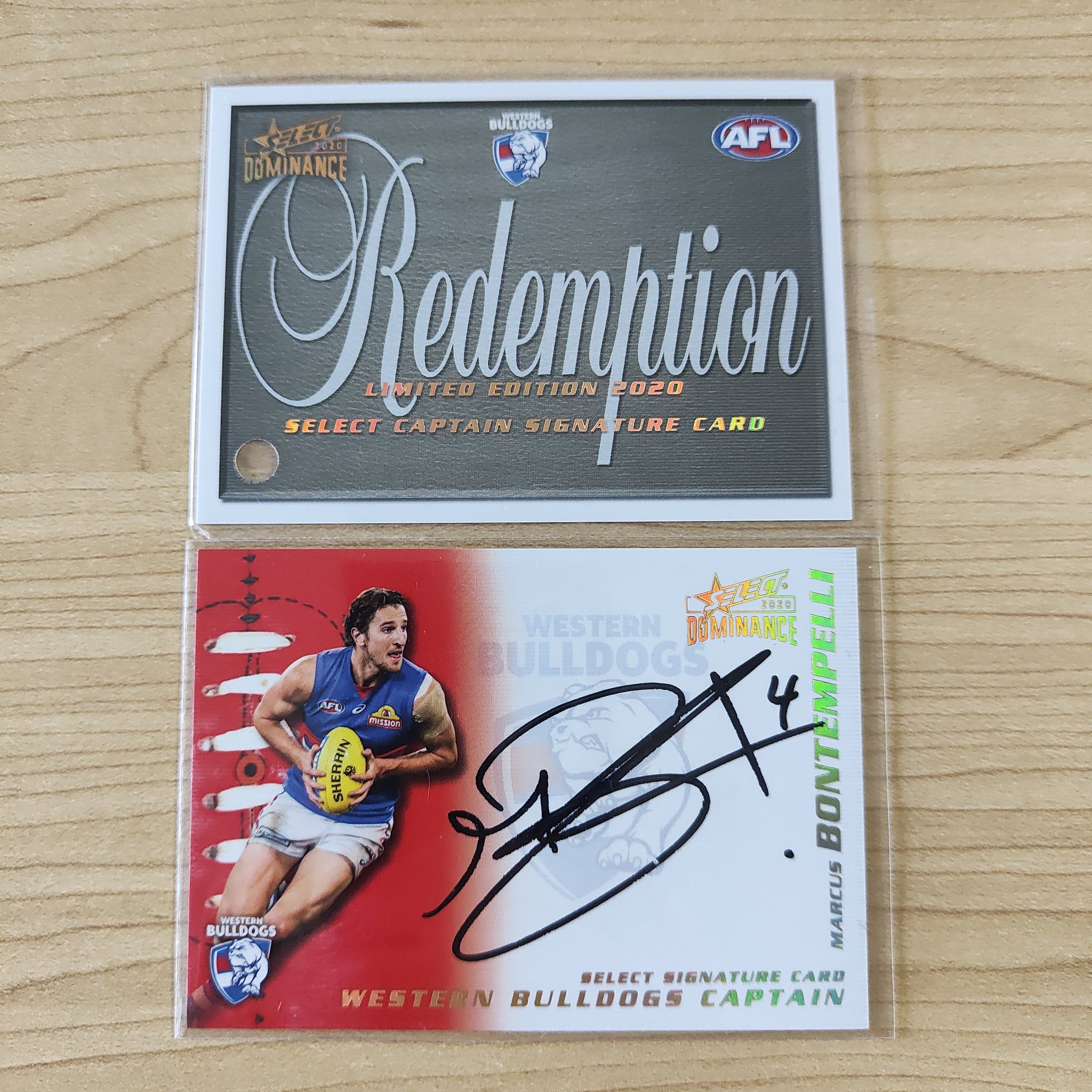 2020 Select Dominance Redemption Captain Signature Marcus Bontempelli Western Bulldogs LOW NUMBER No.007/50