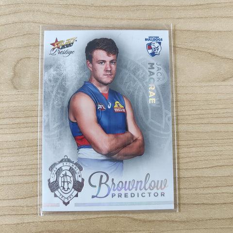 2020 Select Prestige Platinum Brownlow Predictor Jack Macrae Western Bulldogs LOW NUMBER No.011/60